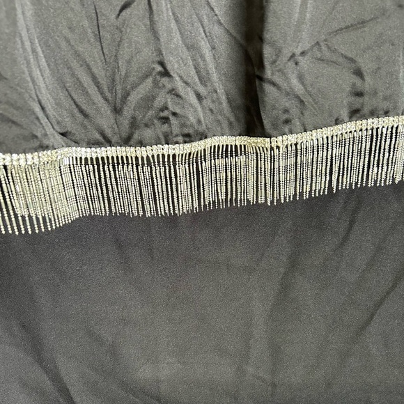 Mac Duggal 26672 Beaded Fringe Hem Mini Dress - Picture 8 of 9